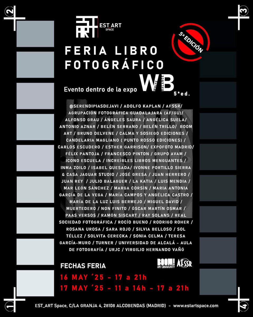 Participo en la V Feria del libro fotográfico en Madrid. El año pasado lo pasamos genial. Mucho arte por todas partes. Si estás por aquí, recomiendo que reserves fecha 16-17 MAYO est_artspace @blanconegroymagenta @mujeresenlasartesvisuales <a href="/avamartistas/">AVAM</a>