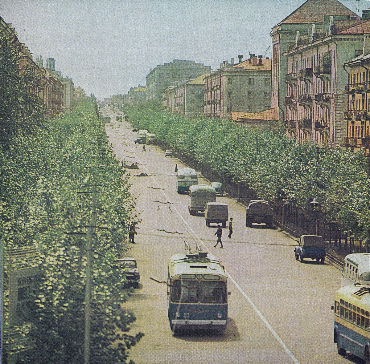 Tsiolkovsky Street in Ryazan. Photo by Mark Redkin (Russia, 1967).