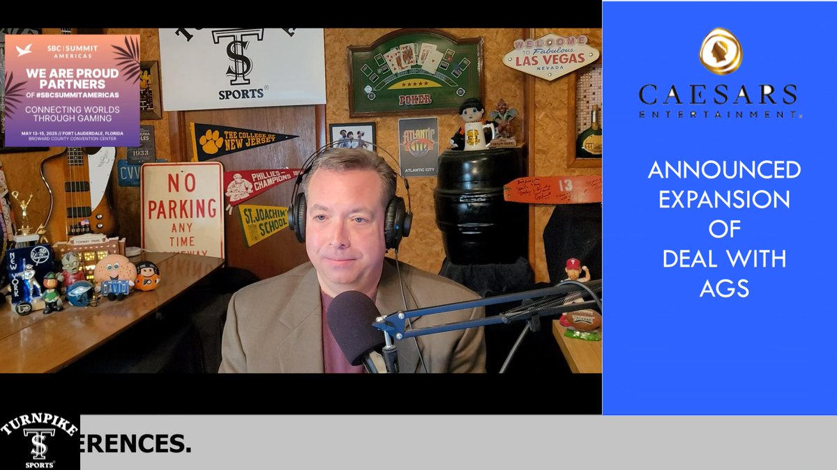 Turnpike Sports® Book Report®-state benchmarks, <a href="/MGMResortsIntl/">MGM Resorts</a> deal for #creditcard, @DelawareNorth deal with <a href="/FontainebleauLV/">Fontainebleau Vegas</a> for #rewardsprogram, <a href="/CaesarsEnt/">Caesars Entertainment</a> deal with @PlayAGS - youtu.be/N-J6NvDpBtY

<a href="/JerseyDevilPkr/">JerseyDevilPoker</a> <a href="/SpectrumGamingG/">Spectrum Gaming Group</a> <a href="/SBCGAMINGNEWS/">SBC GAMING</a> <a href="/EventusInt/">Eventus International</a> <a href="/NascentEdge_/">NascentEdge</a>