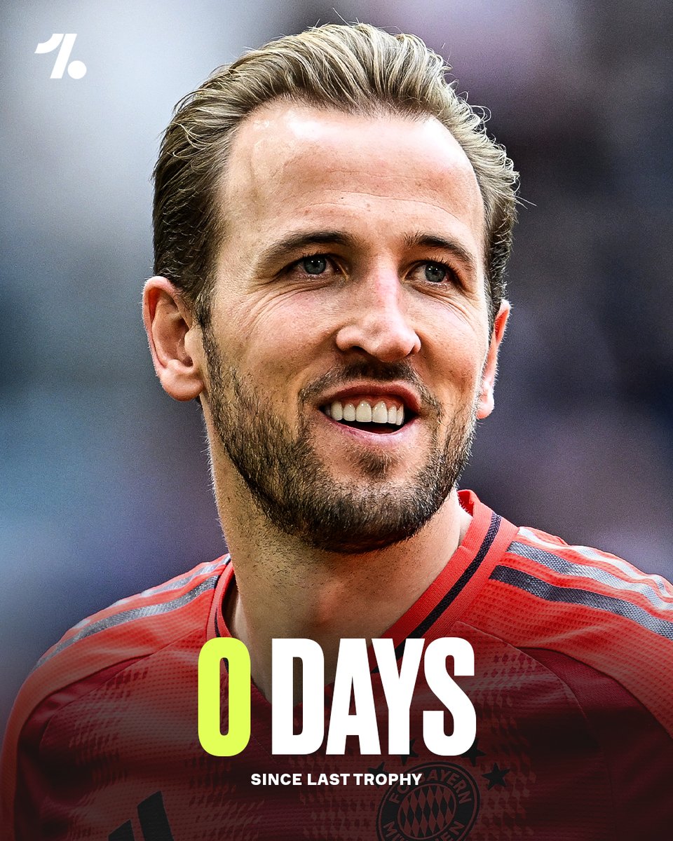 OneFootball's tweet image. The wait is OVER for Harry Kane 🏆🥹👏