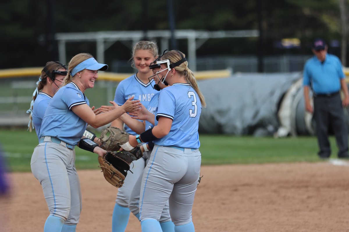 The Bees are headed to the CCAC Championship! 🐝

St. Ambrose will face off against St. Xavier today at 12:30pm in a high-stakes battle for a bid in the next round. Let’s go, Bees - finish strong! 

#SAUSoftball