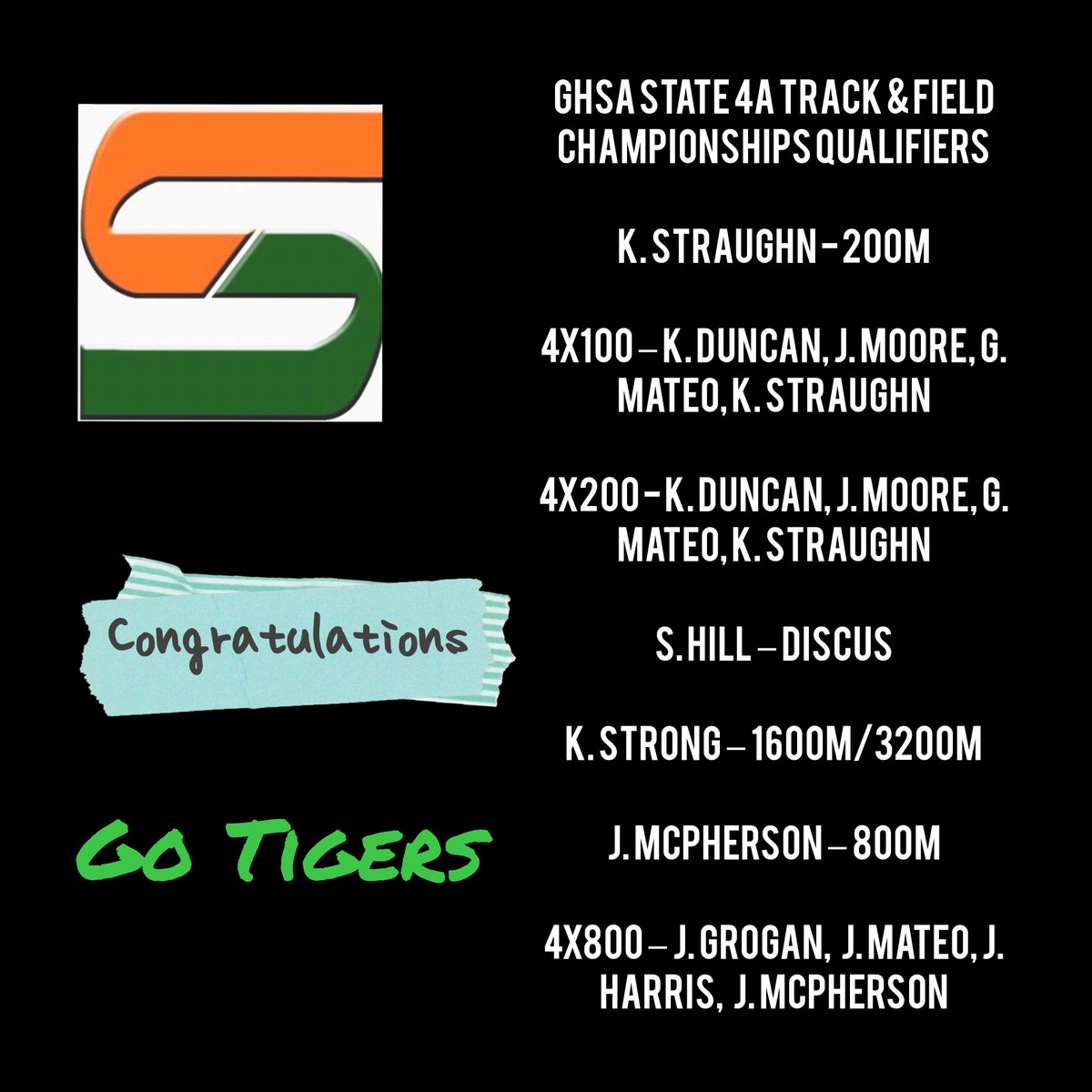 Stockbridge Track_Field & XC (@shs_tigertrack) on Twitter photo Stockbridge Tigers GHSA State 4A Track & Field Championships Qualifiers 💯
<a href="/coachbyrd6/">Andre Byrd Ed.S , CAA</a>
<a href="/DrJamesT/">Dr. James Thornton</a> <a href="/AthleticsHenry/">Henry County Schools Athletics</a> <a href="/SHS_TIGERTRACK/">Stockbridge Track_Field & XC</a> <a href="/coach_ron_/">Coach Ron</a> <a href="/HenryCountyBOE/">Henry County Schools</a> <a href="/SHS_HCS/">Stockbridge HS (GA)</a> Stockbridge Tigers GHSA State 4A Track & Field Championships Qualifiers 💯
<a href="/coachbyrd6/">Andre Byrd Ed.S , CAA</a>
<a href="/DrJamesT/">Dr. James Thornton</a> <a href="/AthleticsHenry/">Henry County Schools Athletics</a> <a href="/SHS_TIGERTRACK/">Stockbridge Track_Field & XC</a> <a href="/coach_ron_/">Coach Ron</a> <a href="/HenryCountyBOE/">Henry County Schools</a> <a href="/SHS_HCS/">Stockbridge HS (GA)</a>