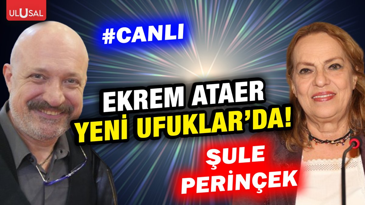 Ulusal Kanal (@ulusalkanal) on Twitter photo ⚫️Ulusal Kanal Genel Yayın Yönetmeni Ekrem Ataer'in (<a href="/ekremataer/">Ekrem Ataer</a>) konuk olduğu Şule Perinçek (<a href="/suleperincek/">Şule Perinçek</a>) ile Yeni Ufuklar başladı! #CANLI
🔴youtube.com/live/GZKFp3JCD… ⚫️Ulusal Kanal Genel Yayın Yönetmeni Ekrem Ataer'in (<a href="/ekremataer/">Ekrem Ataer</a>) konuk olduğu Şule Perinçek (<a href="/suleperincek/">Şule Perinçek</a>) ile Yeni Ufuklar başladı! #CANLI
🔴youtube.com/live/GZKFp3JCD…