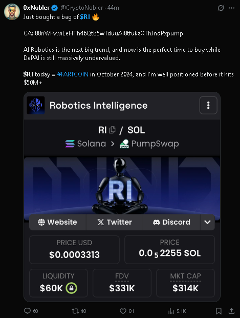 JokerTerminal's tweet photo. 3 Scammer/Influencer - Danny_crypton , cryptoNobler , DefiWirmar , Promoting $RI , 

Total Mcap nalue 353.9K
Total Bundled value : 98.76K
Total Bundled % : 26.57%

Always use #antirug @AntiRugAgent , Be Safe &amp; Stay away from these kind off influencers https://t.co/HZcmFqE3J7