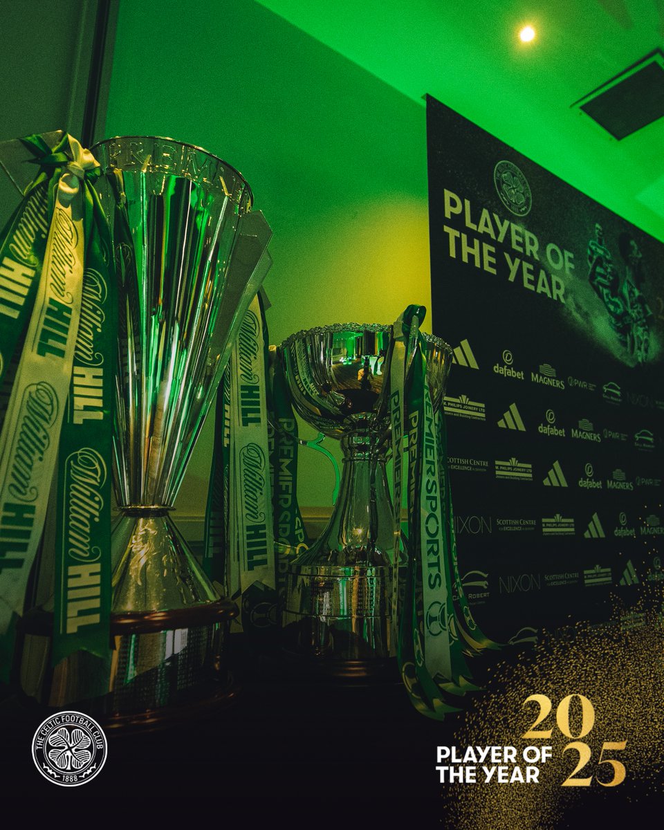 💚 It’s time for the 2025 #CelticPOTY Awards! 

Who’s taking home the honours tonight, Celts? 🥇

#CelticFC🍀 🏆