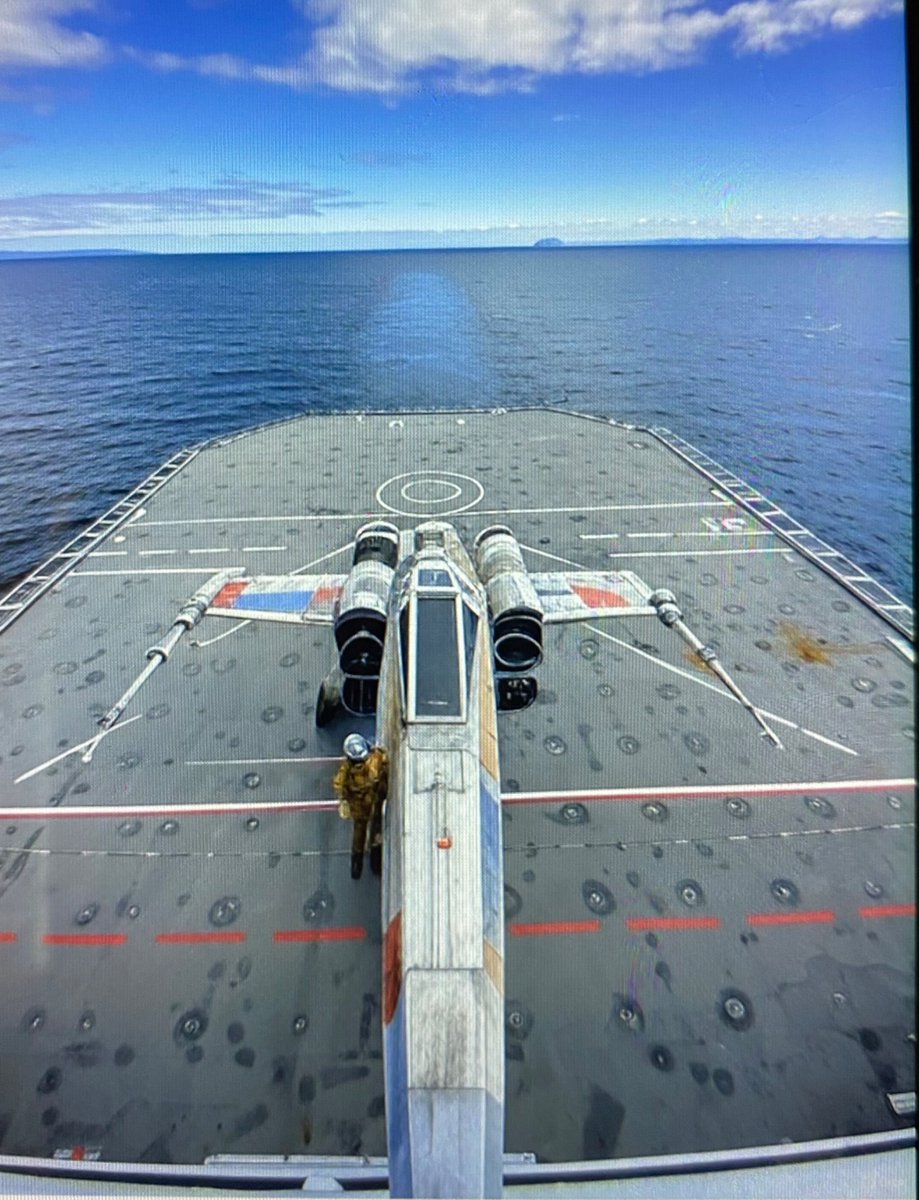 Looks like a last minute arrival 😊. Not sure we can fit this one and the 🚁 in the hanger. “Do or do not’ there is no try” <a href="/RFAHeadquarters/">Royal Fleet Auxiliary</a> <a href="/RoyalNavy/">Royal Navy</a> <a href="/RNASCuldrose/">RNAS Culdrose</a> <a href="/815NAS/">815 Naval Air Squadron</a> #May4th