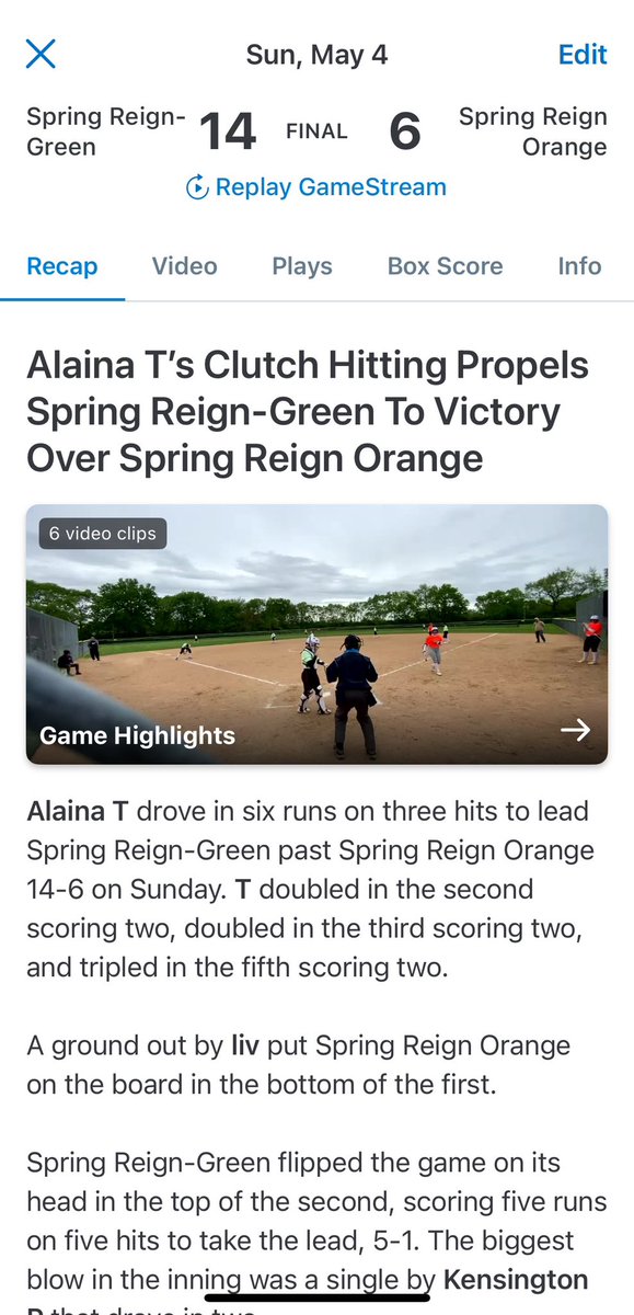 atorres10 (@atorres10sb) on Twitter photo Bats are coming alive! 2 Doubles, 1 Triple, 6 RBIs!
Having fun with my Spring Reign Team! <a href="/GenuWinReign/">GenuWin Reign</a> <a href="/GenuwinReignCM/">GenuwinReignCM2010</a> <a href="/CoachKeers/">Scott Keers</a> <a href="/minookasoftball/">Mark Brown</a> Bats are coming alive! 2 Doubles, 1 Triple, 6 RBIs!
Having fun with my Spring Reign Team! <a href="/GenuWinReign/">GenuWin Reign</a> <a href="/GenuwinReignCM/">GenuwinReignCM2010</a> <a href="/CoachKeers/">Scott Keers</a> <a href="/minookasoftball/">Mark Brown</a>
