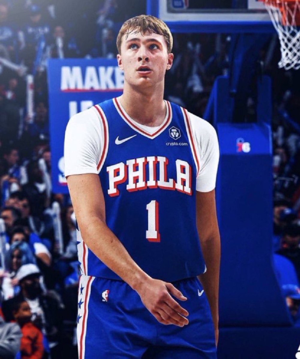 AidanLaPorta69's tweet image. Jared McCain will represent the Sixers at the draft lottery! 👀