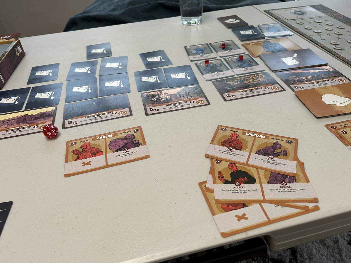 Played my first ever solo Boardgame (card game really): Resist! I get burnt out from staring at a screen for work all week - so I thought I’d try a physical game single player 🎲