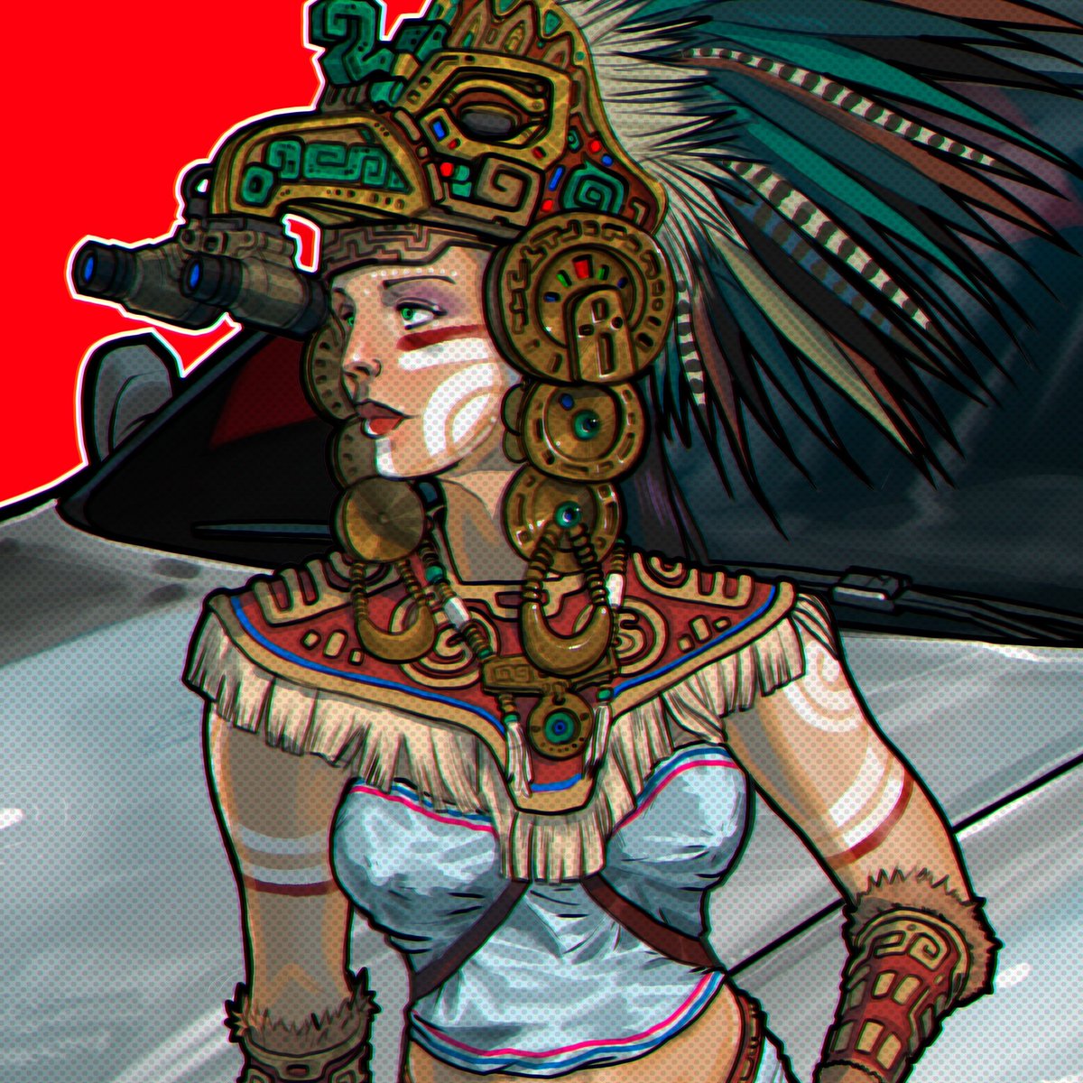 _krnomtik_'s tweet image. Commission work for @l0n3.wlf via instgram.
Sketchbook PRO
#digitalart #illustration #aztec #integra #typeR