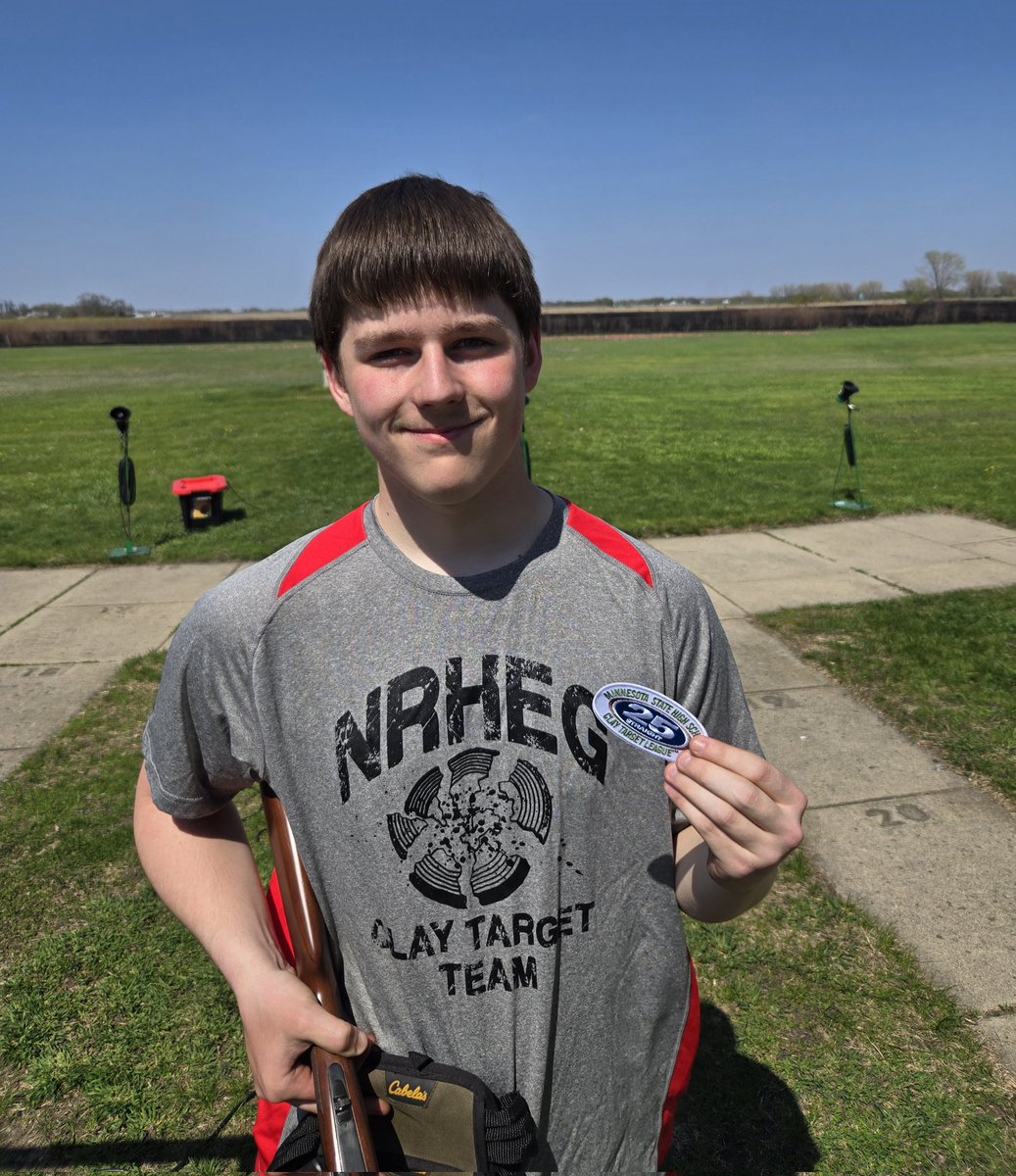 Beautiful day for shooting today.  Alden Dobberstein and John Lynne recorded rounds of 25 straight.