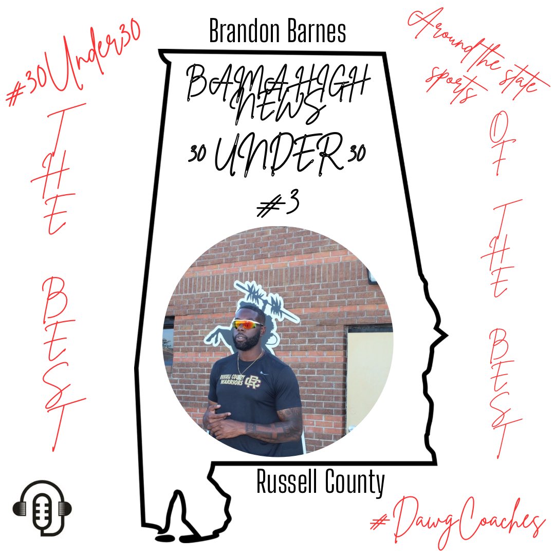 Around The State Sports (@bamahsnews) on Twitter photo <a href="/BamaHSNews/">Around The State Sports</a> #30Under30
#3 Brandon Barnes from <a href="/RCWarriorsFB/">Russell County High Football</a>
Nominated by: <a href="/BamaHSNews/">Around The State Sports</a>
<a href="/ig_barnes/">Coach Brandon Barnes</a> <a href="/BamaHSNews/">Around The State Sports</a> #30Under30
#3 Brandon Barnes from <a href="/RCWarriorsFB/">Russell County High Football</a>
Nominated by: <a href="/BamaHSNews/">Around The State Sports</a>
<a href="/ig_barnes/">Coach Brandon Barnes</a>