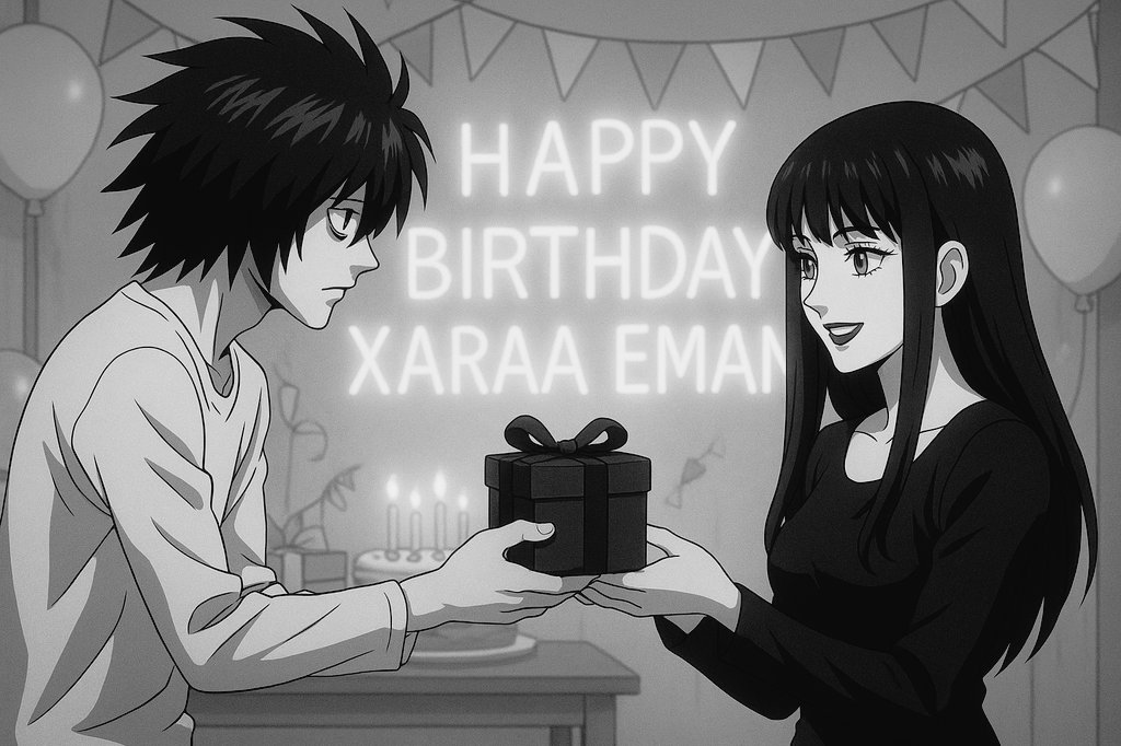 L lawliet (@lastwolf_00) on Twitter photo Congratulations on turning a year older, and happy birthday <a href="/XaraaWeb3/">XaraaΞman🔆🇨🇭 | Web3</a> 🙂
Btw, "L" can't wait to enjoy a slice of birthday cake :/ Congratulations on turning a year older, and happy birthday <a href="/XaraaWeb3/">XaraaΞman🔆🇨🇭 | Web3</a> 🙂
Btw, "L" can't wait to enjoy a slice of birthday cake :/