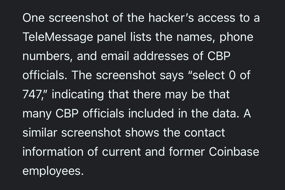 Wow, just a few days after revelations that’s Mike Waltz was using an Israeli Signal clone to archive messages, the app has been hacked. Via <a href="/404mediaco/">404 Media</a>. It took the hacker 15-20 mins, exposed unencrypted archives, including CBP data. These are not serious people. Link below