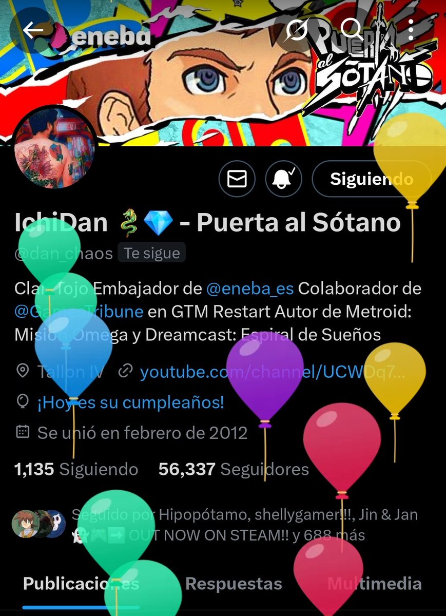 Kevin05 💎🩵 (@daniel05_kevin) on Twitter photo Llego algo tarde, pero muchísimas felicidades <a href="/dan_chaos/">IchiDan 🐉💎 - Puerta al Sótano</a>!! En serio eres una persona increíble, una inspiración como te he dicho infinitas veces, por lo que te deseo siempre lo mejor. Espero que tu día haya sido tremendo, y nada, espero que cumplas 1 millón más!! 😚🩵🎉 Llego algo tarde, pero muchísimas felicidades <a href="/dan_chaos/">IchiDan 🐉💎 - Puerta al Sótano</a>!! En serio eres una persona increíble, una inspiración como te he dicho infinitas veces, por lo que te deseo siempre lo mejor. Espero que tu día haya sido tremendo, y nada, espero que cumplas 1 millón más!! 😚🩵🎉
