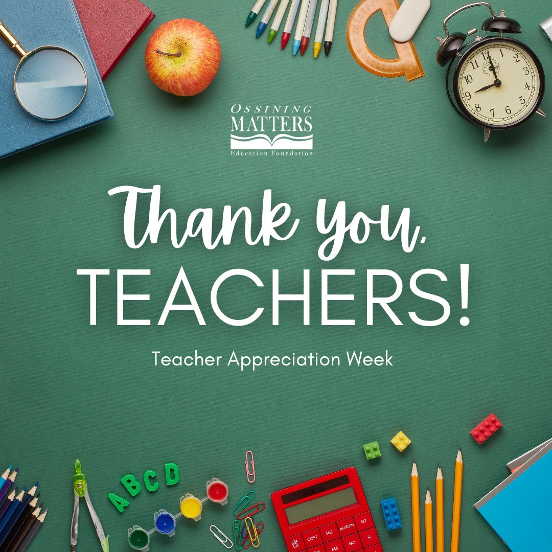 🌟 Happy #TeacherAppreciationWeek! 🌟
We’re celebrating Ossining’s amazing educators who inspire, uplift, and shape futures every day.
Thank you for all you do! 💙🍎
#OssiningMatters #ThankATeacher #OssiningPride
👉 ossiningmatters.org
