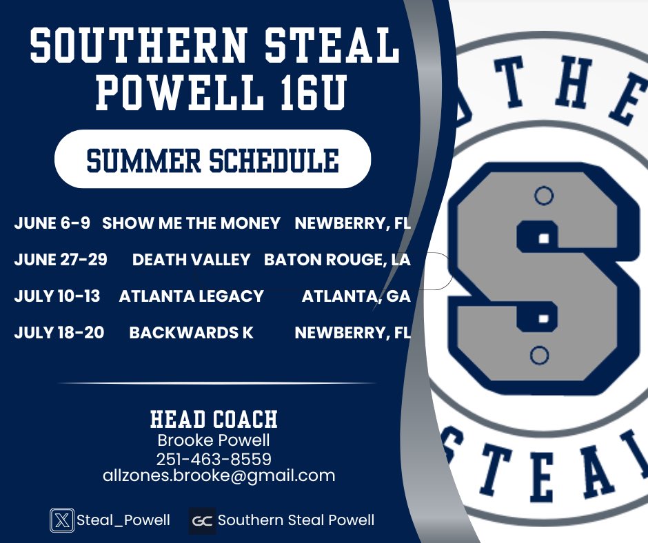 Can’t Wait to get back to it this summer!!!💙🩶<a href="/lbpowell12/">Brooke Powell</a> <a href="/stealsoftball/">Southern Steal Softball</a> <a href="/BaynesCoach/">Coach Baynes</a> <a href="/ashlieghmclean/">Ashliegh McLean</a>