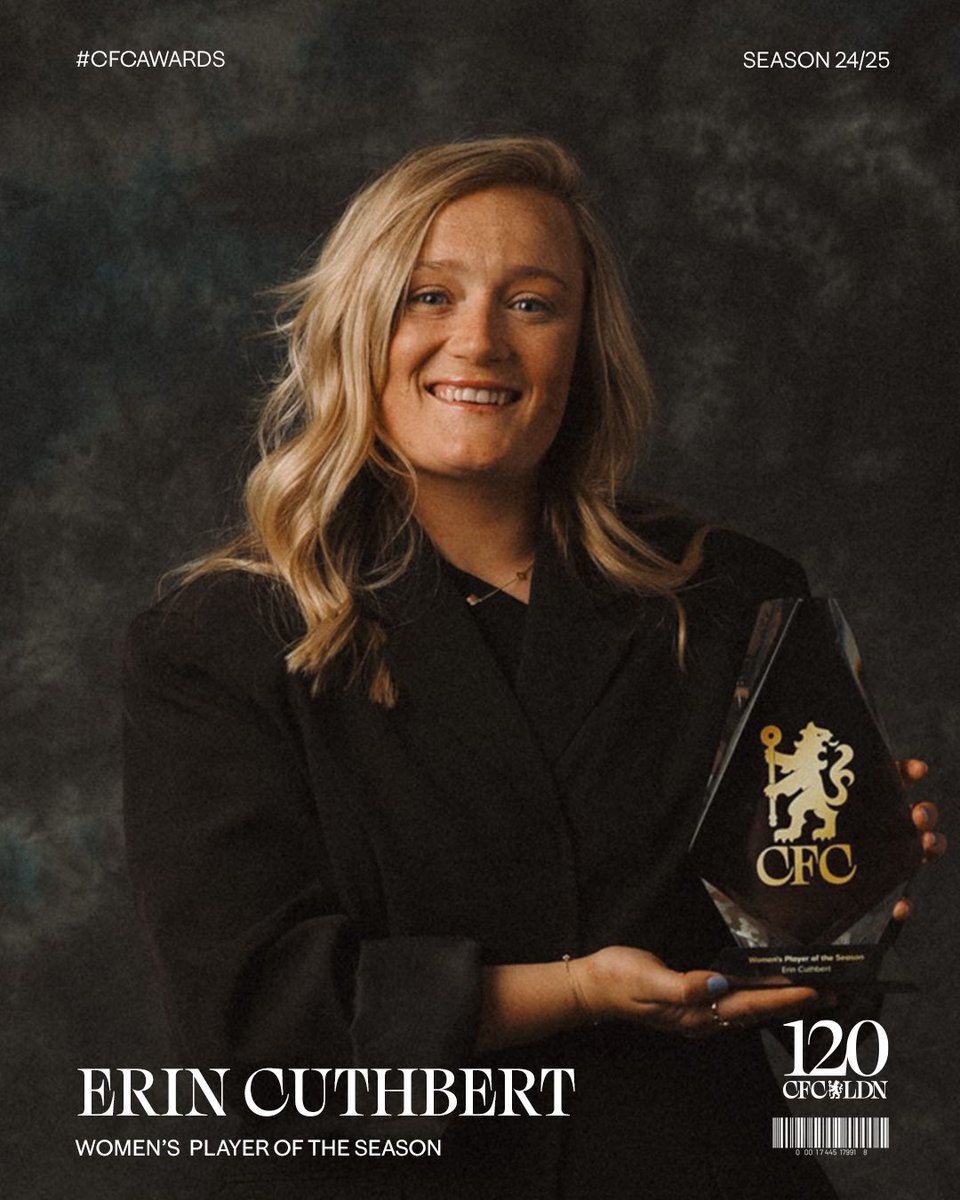 Your Player of the Season is… Erin Cuthbert! ⭐️

Well done, Ez! 👊

#CFCAwards