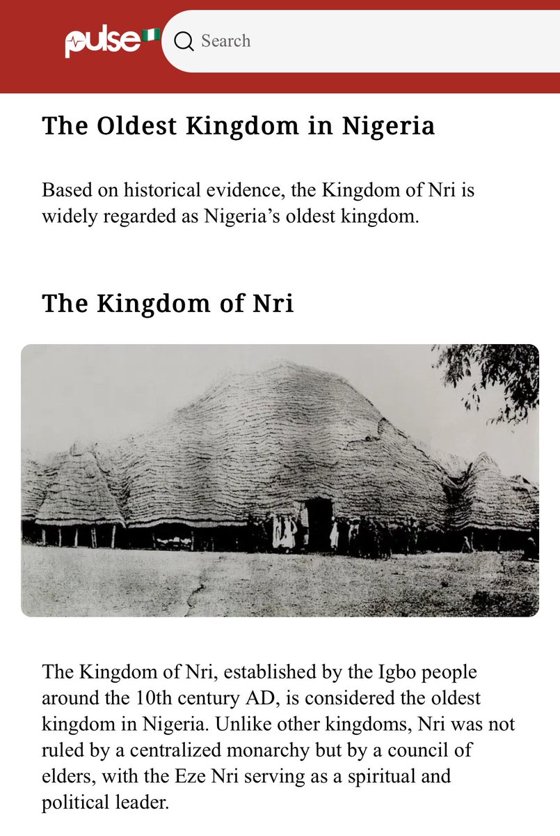 nzemmili's tweet photo. The oldest kingdom in Nigeria is Nri, followed by Kanem-Bornu &amp; then Edo kingdom before any Yoruba kingdom came into existence, which is Oyo.

The oldest settlements in Nigeria are Ugwuele, followed by Nok, then Lejja, before Ile-Ife. Trust me, we won’t let these lies fly again. https://t.co/SSbwPCqpU2