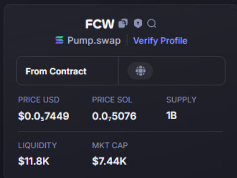 na3iman's tweet photo. Another easy bag secured 🚀

$FCW     from 10K → 641K

DONE 39X AND HIT 38 SOL  #Solana #memecoin 

Let's discuss this call here : https://t.co/8SjpvTed6r https://t.co/z0n7WIaGP0