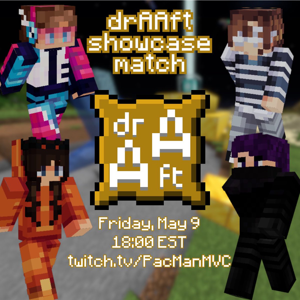 PacManMVC's tweet image. Heard of drAAft but don't know what it is? Lucky for you we are hosting a showcase match next Friday! Stop by the stream and enjoy some low stakes All Advancements content before the real tournament starts May 17th
