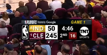 Énorme run des Cavs.