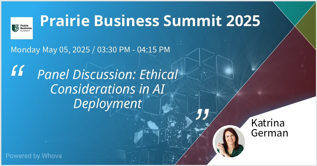 I am speaking at Prairie Business Summit 2025. Please check out my talk if you're attending the event!  - via #Whova event app