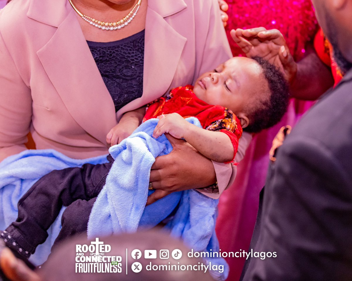 dominioncitylag's tweet photo. “Behold, children are a heritage from the Lord, The fruit of the womb is a reward.” Psalms 27:3 NKJV
5 beautiful babies were dedicated in church today.
#DominionCity #DCLagosHQ #SundayService #RootedAndConnected #ConsolidationService https://t.co/faCuhIuywA