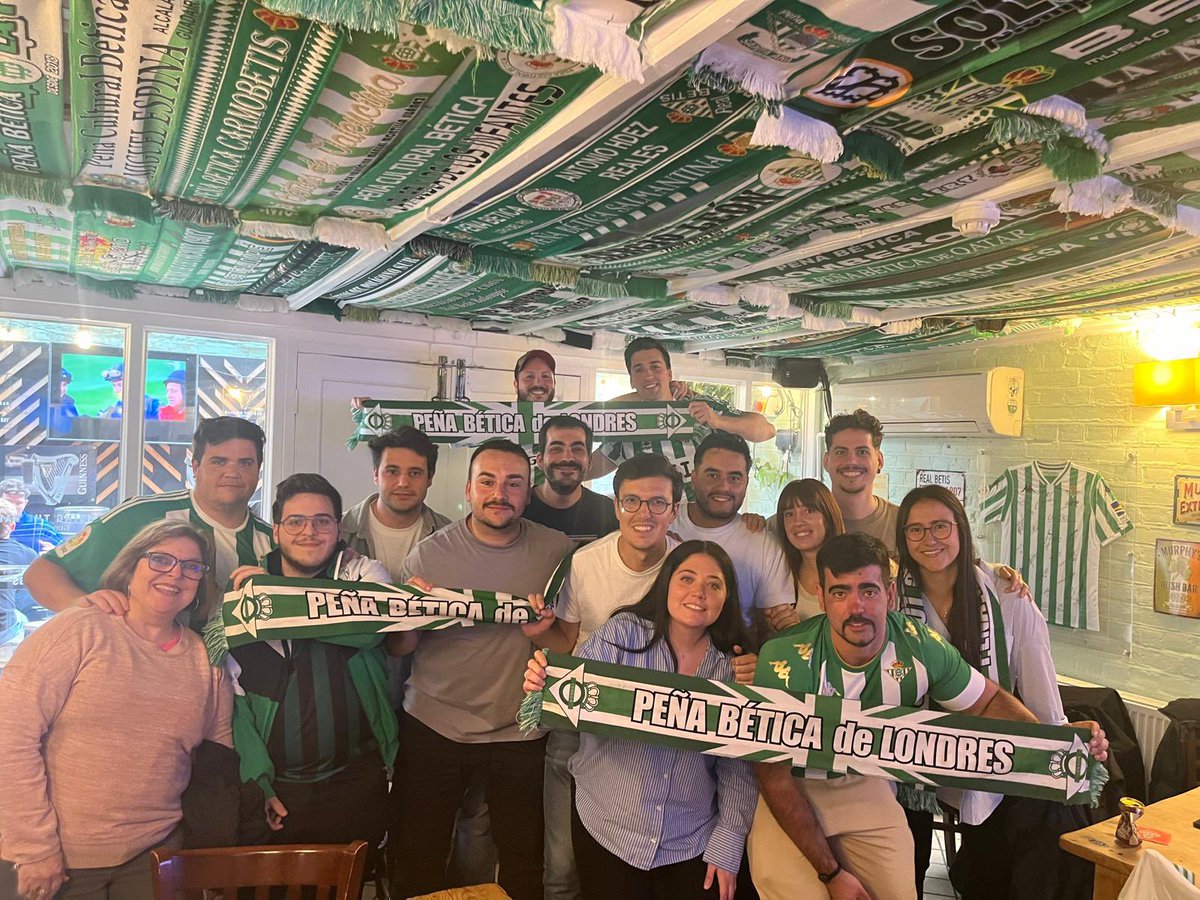Este Betis es gloria bendita, el beticismo de Londres sueña despierto con este super Betis 💚🙌