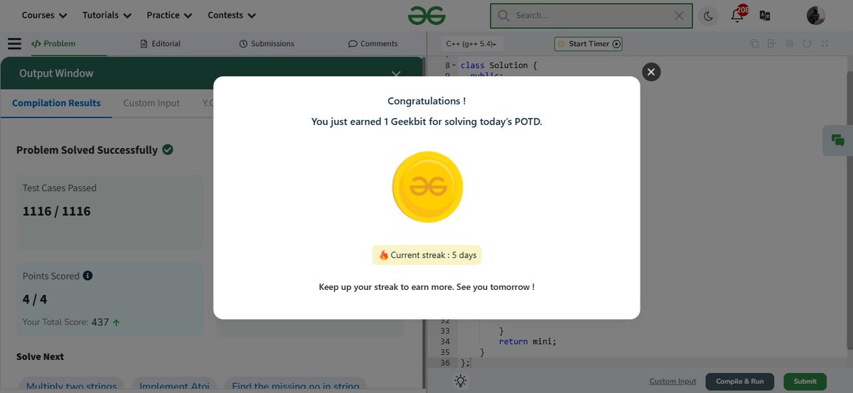 ArikMukherjee6's tweet image. #geekforgeeks #Coding