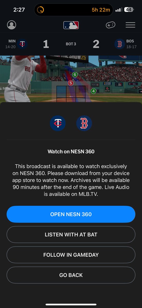 PSU_Kenney's tweet image. .@MLBTV What is this trash?? I pay $150/year since I’m out of the region and I STILL can’t watch the @RedSox? I will not be renewing my subscription on May 10 when it expires.
