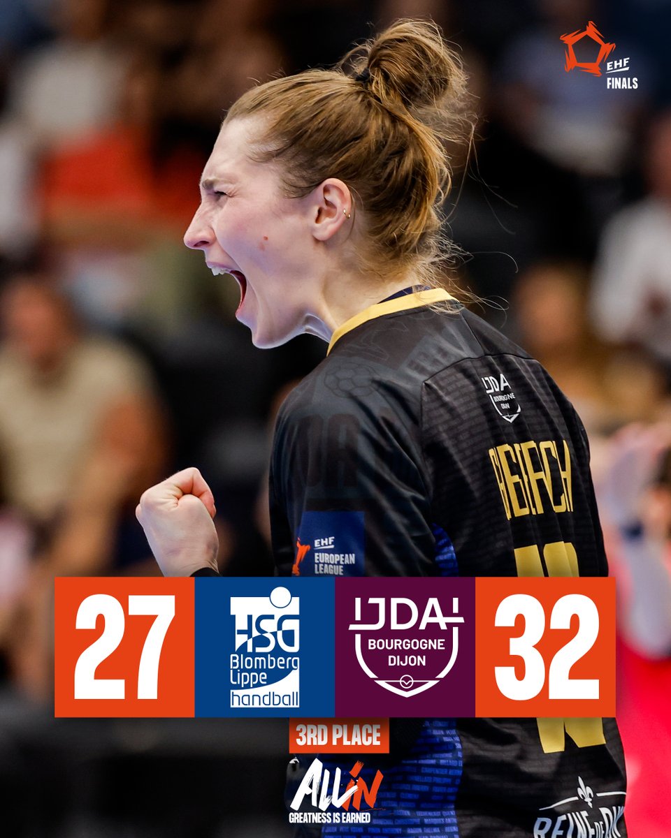 Un grand bravo aux joueuses de la JDA handball pour leur médaille de bronze obtenue en Ligue européenne !