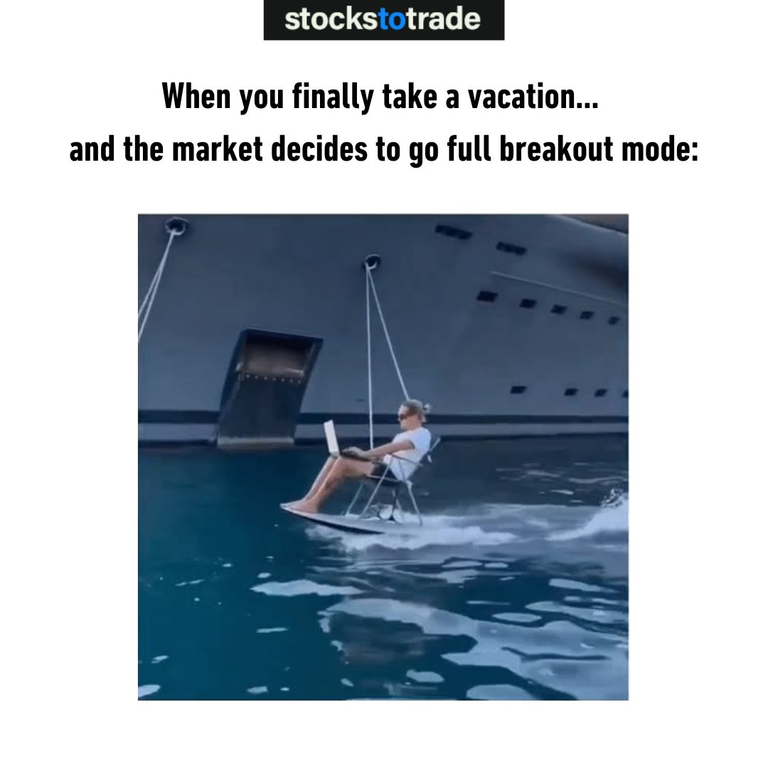 Me: “I’m taking a break.”
The market: “Let’s go parabolic.” 🚀