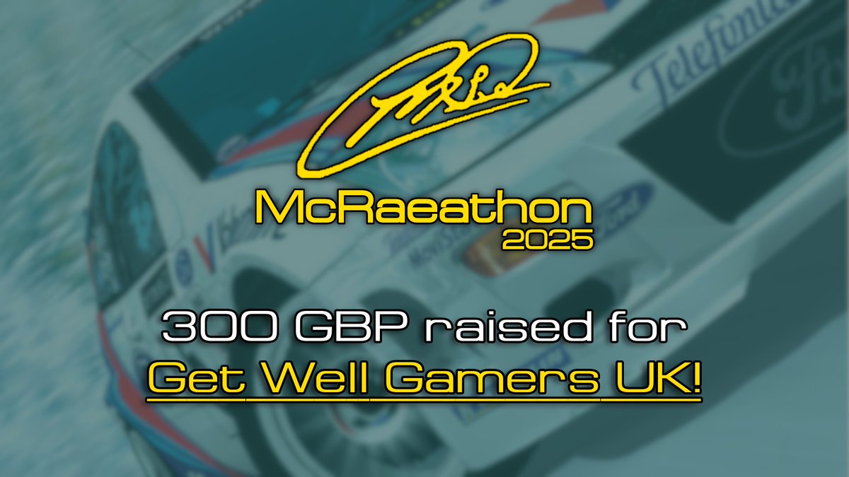 YOU LOT ARE AMAZING!

WE HAVE JUST HIT £300 FOR GET WELL GAMERS UK, THE HIGHEST DONATION TOTAL FOR ANY MCRAEATHON EVENT!

There’s still time to swing the vote for which episode will be played for The Grand Tour Game, every penny counts! <a href="/gwguk/">Get Well Gamers UK</a>
