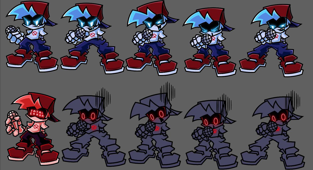 FNF: FunkyMurderNight (@fnfmurderdrones) on Twitter photo Here are the finished Sprites for Bf in the mod!!!
Art by: <a href="/bejbars/">Shadow Shaggy</a>
(We will soon upload more teasers of the mod)
#fnf #MurderDrones #mod #FunkyMurderNight Here are the finished Sprites for Bf in the mod!!!
Art by: <a href="/bejbars/">Shadow Shaggy</a>
(We will soon upload more teasers of the mod)
#fnf #MurderDrones #mod #FunkyMurderNight