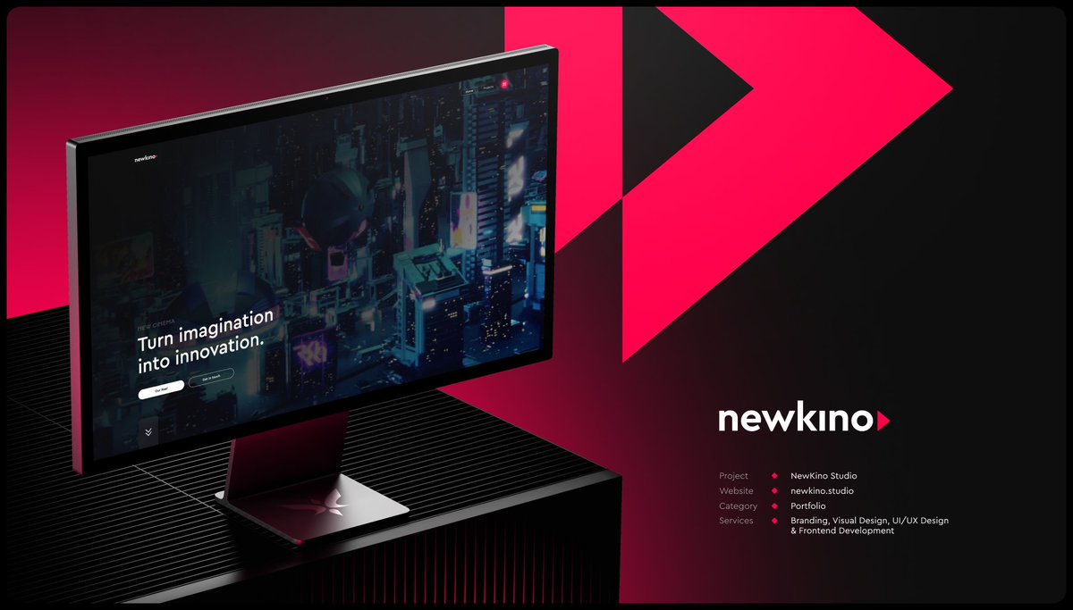 NewKino Studio  
– Brand Identity , UI/UX &amp; Development 

 I just published one of my favorite projects I've got to work on, on Behance! Check it out:
bit.ly/3Z2s0XY