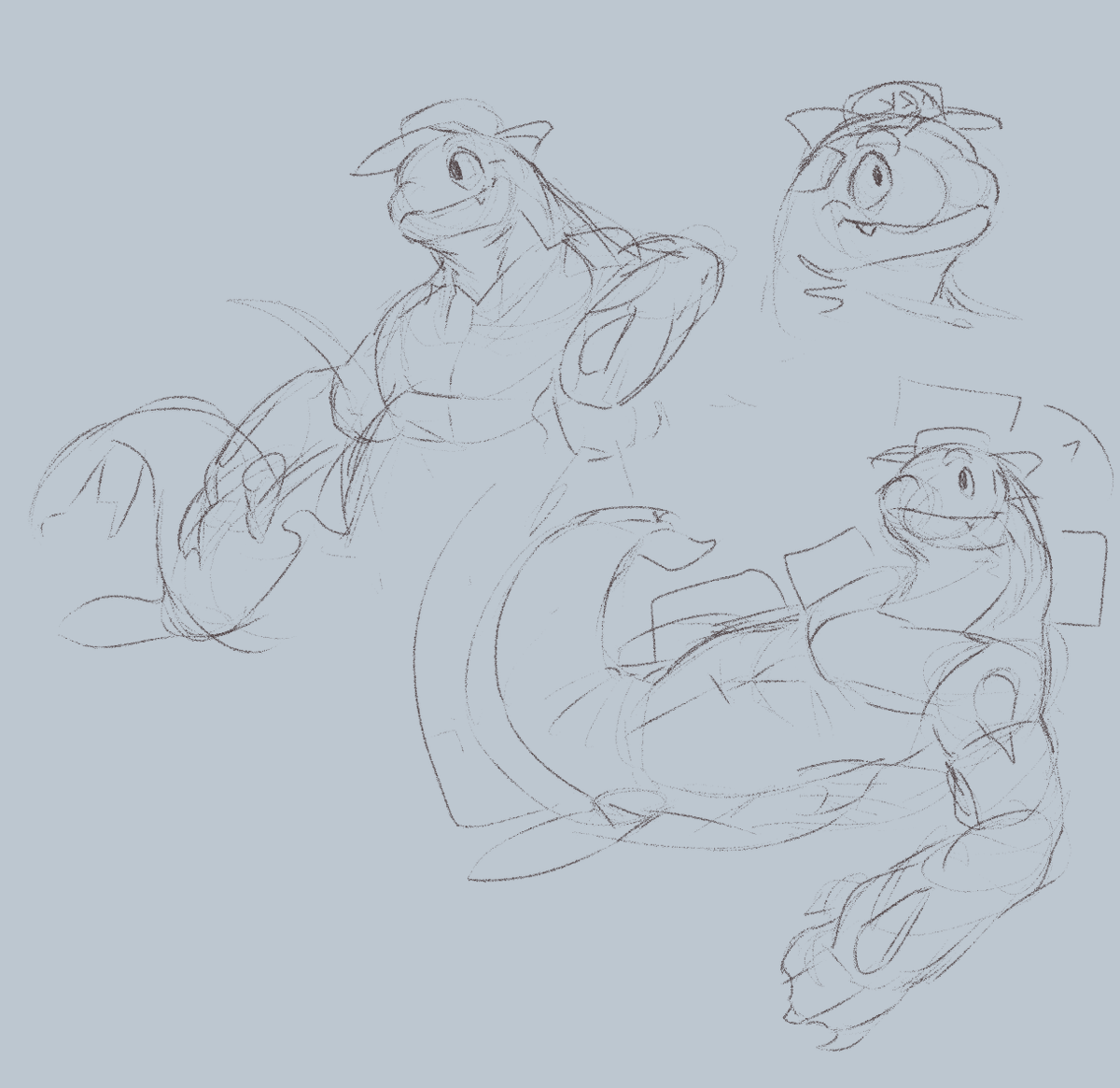 Did some doodling to lock in how i draw my guy. Its been pretty inconsistent, but I did some thinking on how to draw the proportions more consistently!