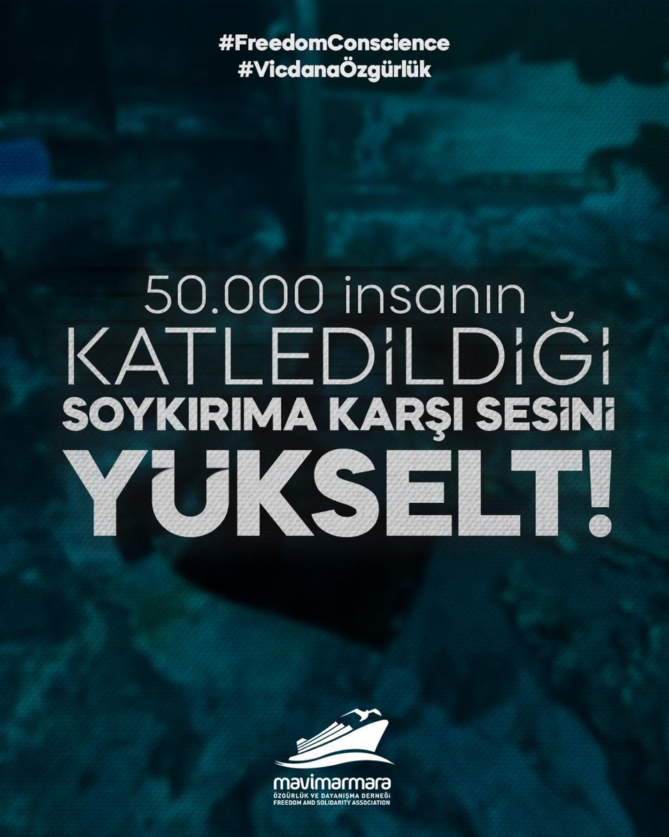 50.000 insanın katledildiği soykırıma karşı sesini yükselt!
#VicdanaÖzgürlük 
#FreedomConscience
