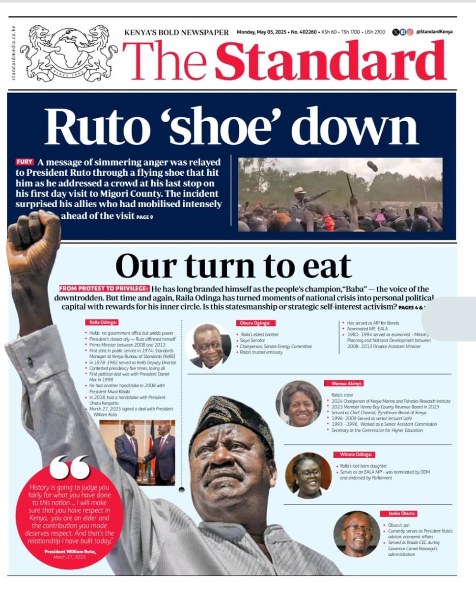 Ali 'Mwamvita' Manzu (@ali_manzu) on Twitter photo Grab your copy of The <a href="/StandardKenya/">The Standard Digital</a> newspaper Monday morning.
Get the e-newspaper on epaper.standardmedia.co.ke
standardmedia.co.ke Grab your copy of The <a href="/StandardKenya/">The Standard Digital</a> newspaper Monday morning.
Get the e-newspaper on epaper.standardmedia.co.ke
standardmedia.co.ke