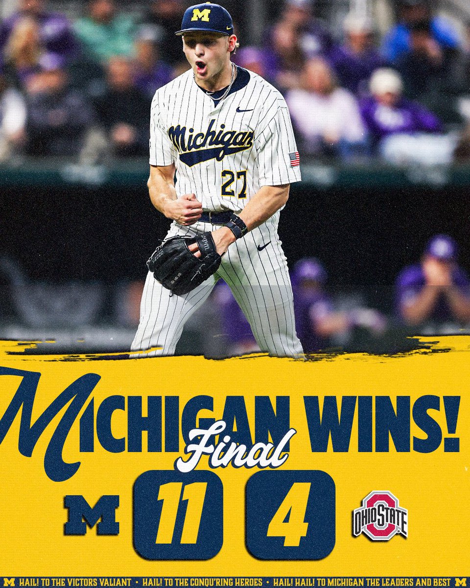 The Series is Ours! 

#GoBlue