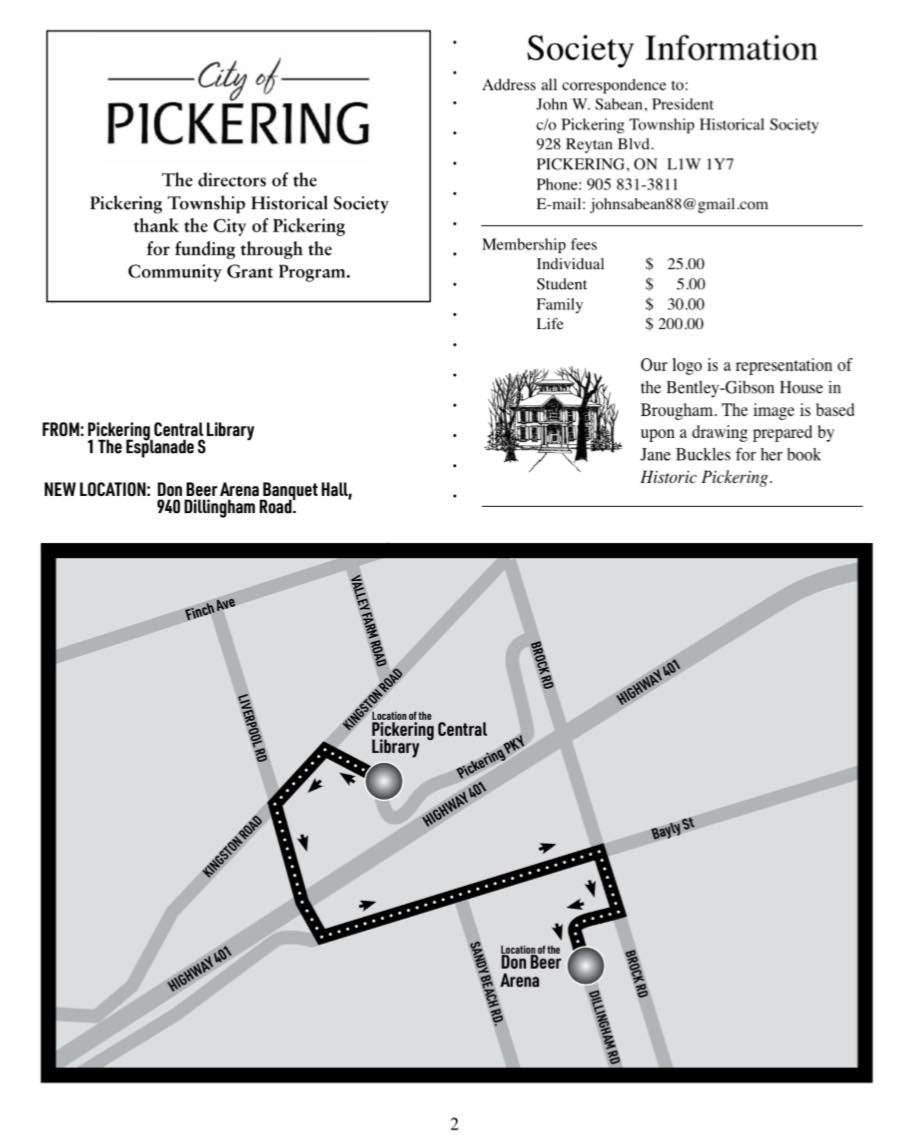 On Tuesday, May 13, we'll be guests at the #Pickering Township Historical Society along with former MP Norah Stoner. If you’ve already made a plan to attend, PLEASE NOTE THE LOCATION CHANGE BELOW.
See you on the 13th to walk through 53 years of citizen action against an airport!