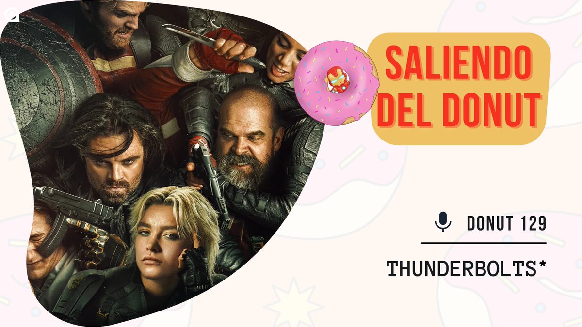 SaliendoDonut's tweet photo. ¡Que tenemos nuevo 🍩! Hoy hablamos de qué nos ha parecido #Thunderbolts* (ay, el asterisco 😅), de su historia, de la química entre los personajes, de su mensaje... De todo.

🎙️https://t.co/jfqCryi9uy

@MarvelSpain 😍 https://t.co/N45NVHyvSE