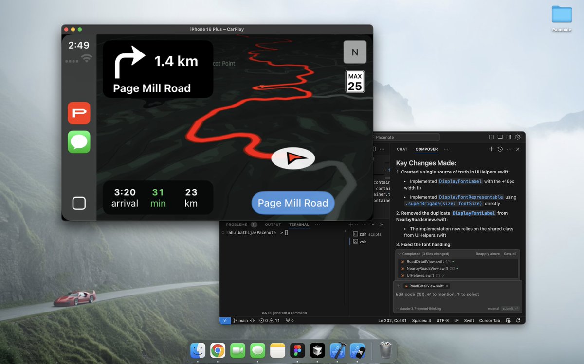 who was gonna tell me that you can build carplay apps with <a href="/cursor_ai/">Cursor</a> ??