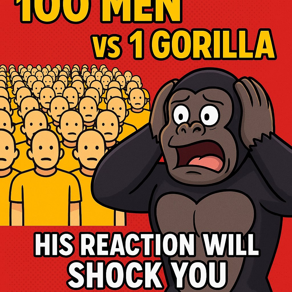 Michael_D_Best1's tweet image. Must Watch the shocking video - youtu.be/bTOP6tTAb5k

#FunnyCartoon #AnimationShort
#YouTubeAnimation #BoomBidos
#WhatIfScenario #InternetDebate #MemeCulture #WhoWouldWin #gorillavs100men #AbsurdHumor #AnimatedMeme #SupportAnimators #IndieCreator #WatchThis