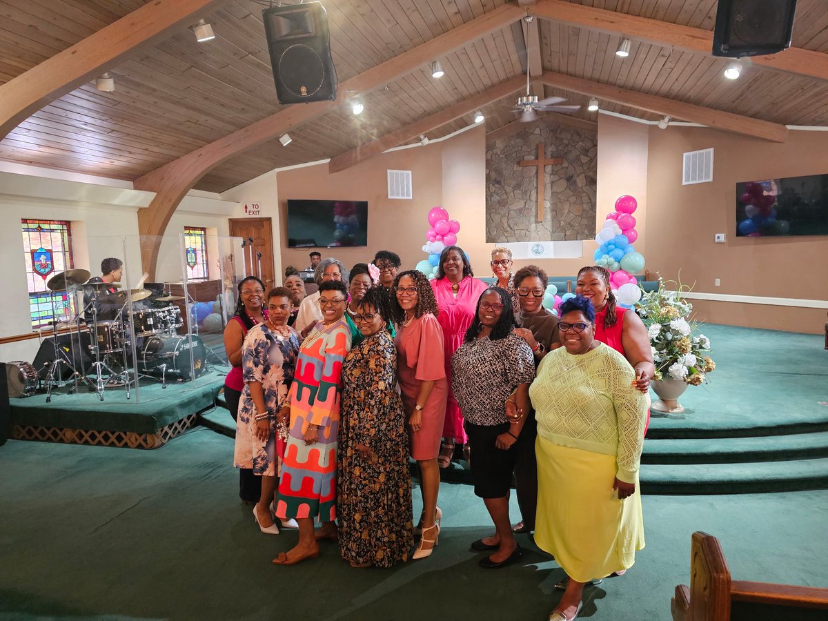 FTM_SC's tweet photo. The Women’s Ministry worshipped with Mt.Calvary Holy Church High Point and celebrated the Pearls of the Point Women’s Conference. Elder Monique Waithe delivered a blessed word in the house! #mchchp #POP #ftmrockhill https://t.co/1noc566Nog