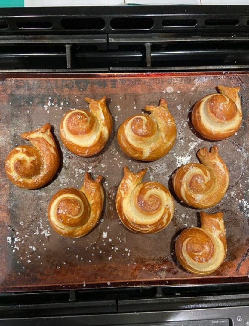 faewings's tweet image. snail pretzels 🥨๑ï
