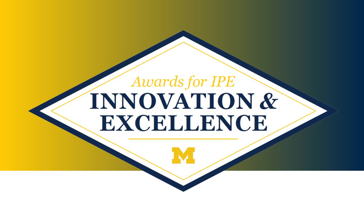 University of Michigan Medical School (@umichmedschool) on Twitter photo Nominations due May 9, 2025! š Know someone driving innovation or excellence in interprofessional education or practice at <a href="/umichmedicine/">Michigan Medicine</a>? Nominate them for the 2025 IPE Awards. Self-nominations welcome. Learn more: michmed.org/8xRbK <a href="/umichHealthIPE/">Michigan Center for Interprofessional Education</a> Nominations due May 9, 2025! š Know someone driving innovation or excellence in interprofessional education or practice at <a href="/umichmedicine/">Michigan Medicine</a>? Nominate them for the 2025 IPE Awards. Self-nominations welcome. Learn more: michmed.org/8xRbK <a href="/umichHealthIPE/">Michigan Center for Interprofessional Education</a>