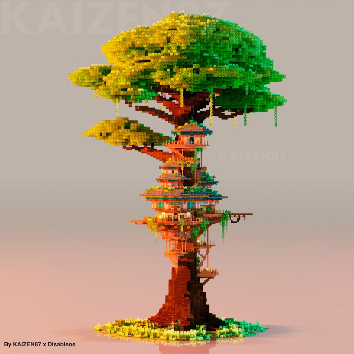 KAIZEN087's tweet image. Tree Fort 🌿
#Minecraftbuilds #Minecraft