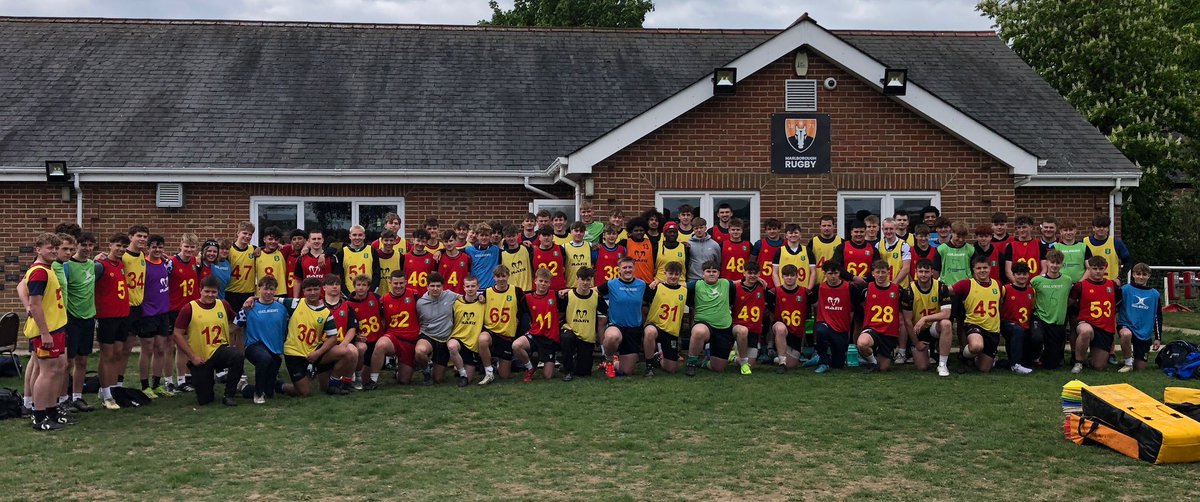D &amp; W County   U17s  day today, at Marlborough rfc, had 83 lads from schools, colleges &amp; clubs across D &amp; W patch take part.
Thanks to Team Manager Matt Aldridge, Lead Coach Kev Dobie, &amp; all involved in todays 🏉 event.