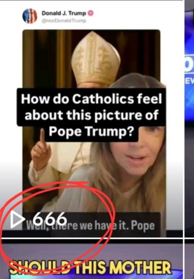 I feel like this is a bad sign. 666 views on our TikTok about Pope Trump 👹. #Trump #maga #PopeDonald